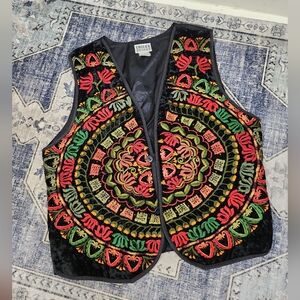 Chicos Vintage 90s embroidered Vest